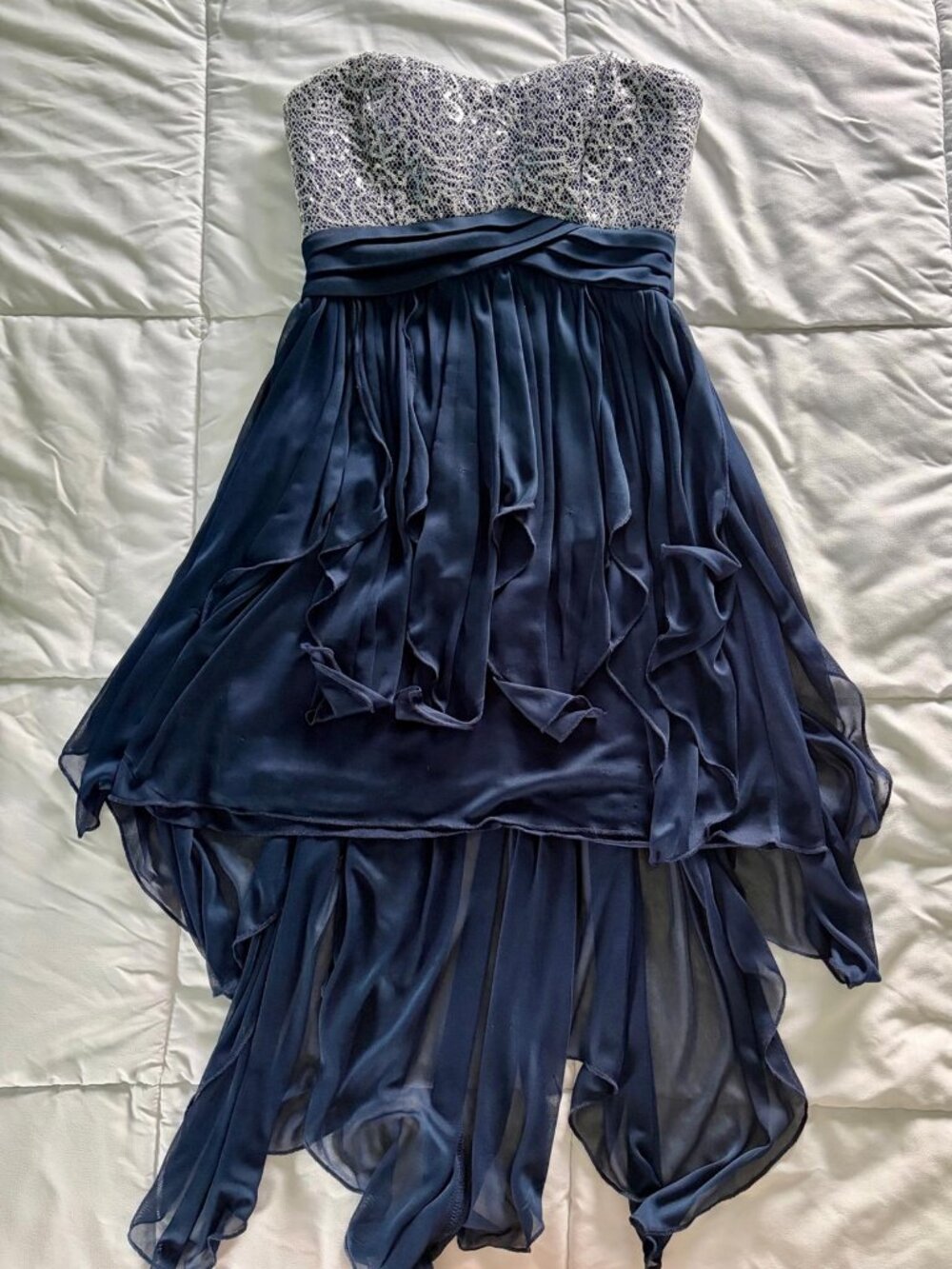 sequin strapless